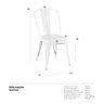 Kit 4 Cadeiras Iron Tolix - Branco - 7