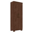 Ver imagem 4 de Guarda Roupa Solteiro Maximus 4 Portas com Armário Multiuso Max Plus Jacarandá Fosco-Zanzini