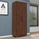 Ver imagem 7 de Guarda Roupa Solteiro Maximus 4 Portas com Armário Multiuso Max Plus Jacarandá Fosco-Zanzini