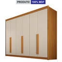 Ver imagem 2 de Guarda Roupa Diamante Gold 6 Pts Cinamomo/off - Leifer