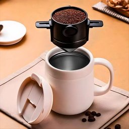 Filtro Café Inox Portátil Compacto Reutilizável Sustentável - 9