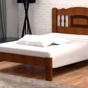 Ver imagem 1 de Cama Queen Size Atenas de Madeira Maciça Angelim Castanho