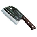 Ver imagem 1 de Faca Cutelo com Bainha Forjado À Mão Cozinha Culinária Corte Carne Ossos Legumes