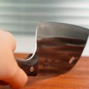 Ver imagem 3 de Faca Cutelo com Bainha Forjado À Mão Cozinha Culinária Corte Carne Ossos Legumes