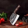 Faca Cutelo com Bainha Forjado À Mão Cozinha Culinária Corte Carne Ossos Legumes - 4