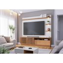 Ver imagem 4 de Estante Home Campeche 2,00m para Tv Freijo/off White Matte - Colibri