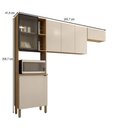 Ver imagem 4 de Cozinha Compacta Vert Plus 6 Portas 100% Mdf Freijó/soft/preto - Kits Paraná