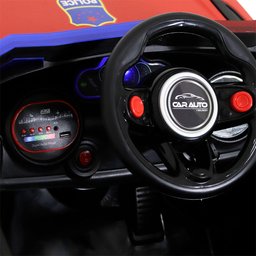 Carro Elétrico de Polícia Drift Vermelho - 6