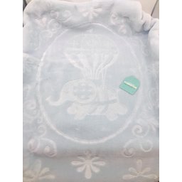 Cobertor Bebê Colibri Relevo Azul 80x110cm - 3