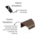 Ver imagem 4 de Kit 20 Puxador Port Gaveta Móveis Cozinha Drop Alumínio 50mm - Ouro Envelhecido