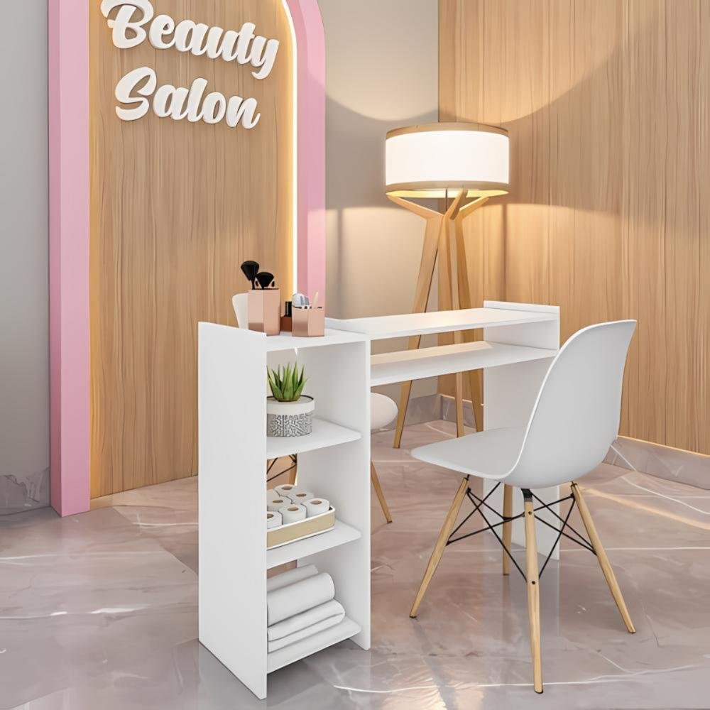 Mesinha Completa Unha Gel Mdf Branco - 2