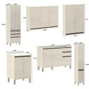 Ver imagem 4 de Armário de Cozinha Modulada 6 Peças 290cm Linea C/ Paneleiro Cor:mocca Laca