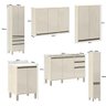 Armário de Cozinha Modulada 6 Peças 290cm Linea C/ Paneleiro Cor:mocca Laca - 4