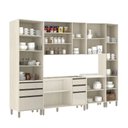 Ver imagem 5 de Armário de Cozinha Modulada 6 Peças 290cm Linea C/ Paneleiro Cor:mocca Laca