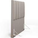 Ver imagem 6 de Cabeceira Cama Box Solteiro 100 cm Dália W01 Bouclê Bege - Lyam Decor