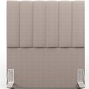 Ver imagem 5 de Cabeceira Cama Box Solteiro 100 cm Dália W01 Bouclê Bege - Lyam Decor
