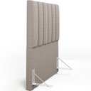 Ver imagem 6 de Cabeceira Cama Box Solteiro 100 cm Dália W01 Bouclê Bege - Lyam Decor