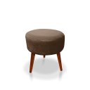 Ver imagem 6 de Kit 02 Poltrona Opala Decorativa Suede + 01 Puff Redondo Decorativo