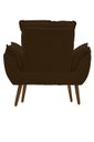 Ver imagem 3 de Kit 02 Poltrona Opala Decorativa Suede + 01 Puff Redondo Decorativo
