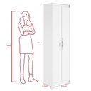 Ver imagem 3 de Armário Multiuso Sapateira 2 Portas Davi Branco