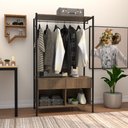 Ver imagem 3 de Kit 2 Guarda Roupas Closet Industrial 90cm 2 Gavetas Paris Light Demolição/Preto - Artefamol