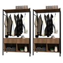 Ver imagem 1 de Kit 2 Guarda Roupas Closet Industrial 90cm 2 Gavetas Paris Light Demolição/Preto - Artefamol