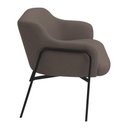 Ver imagem 4 de Sofá Namoradeira 02 Lugares 130cm Jade Base Preto Bouclé Marrom - Nexta Casa