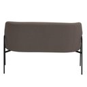 Ver imagem 2 de Sofá Namoradeira 02 Lugares 130cm Jade Base Preto Bouclé Marrom - Nexta Casa