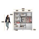 Ver imagem 5 de Guarda Roupa Solteiro com Pés 6 Portas 6 Gavetas - Encant-branco - Móveis Novo Horizonte