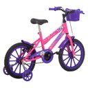 Ver imagem 2 de Bicicleta Aro 16 Infantil Feminina Free Action Rodinha Kiss