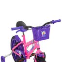 Ver imagem 4 de Bicicleta Aro 16 Infantil Feminina Free Action Rodinha Kiss