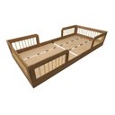 Ver mais imagens de Cama Infantil Montessoriana Solteiro Duna Zoe Carvalho Mel