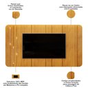 Ver imagem 4 de Painel para TV 75 pol com LED Orgânico Dion D05 Cedro - Lyam Decor