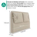 Ver imagem 3 de Cabeceira Queen 160 cm Malu com Frame Linho Sl 71 Peer