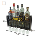 Ver imagem 4 de Bar Barzinho Adega Suporte De Parede Para Whisky Destilados