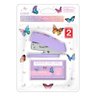 Mini Grampeador Borboleta com Extrator e Grampos 12 Folhas Roxo - Tilibra - 2
