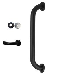 Alça de Apoio 30cm Inox Preto Fosco Barra Acessibilidade Cadeirante Idoso Banheiro Box Parede - 1 Alça de Apoio 30cm Inox Preto Fosco Barra Acessibilidade Cadeirante Idoso Banheiro Box Parede - 1