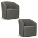 Ver imagem 2 de Poltrona Decorativa Base Giratória Kit 2 Stella Max Suede D03 - D’Rossi