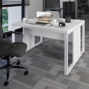 Ver imagem 1 de Plataforma de Trabalho 2 Pessoas 1,20m X 1,20m Pés Metal F5 Cor:branco