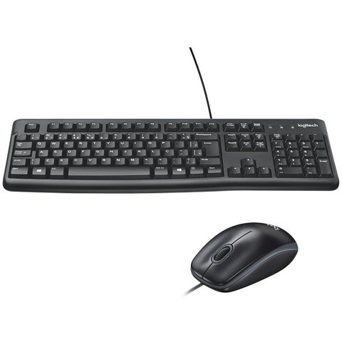 Kit Teclado e Mouse USB MK120 Preto Logitech - 920-004429