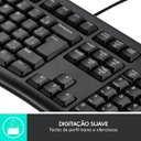 Ver imagem 2 de Kit Teclado e Mouse USB MK120 Preto Logitech - 920-004429
