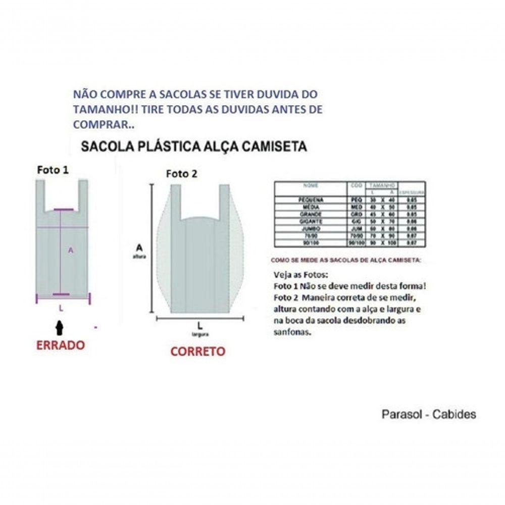 Sacolas Plasticas Reciclada Reforçadas 30x40 e 90x100 1kg - 12