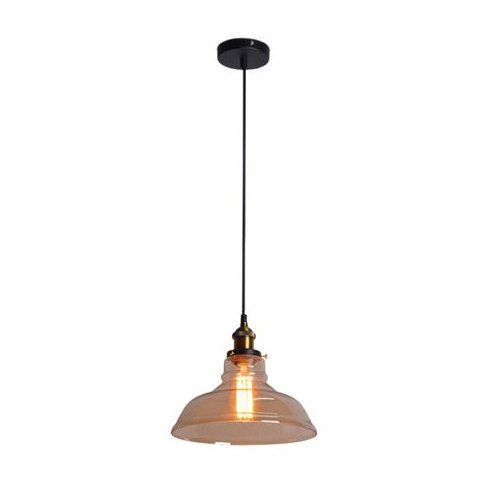 PENDENTE INDUSTRIAL EM VIDRO - Citrino