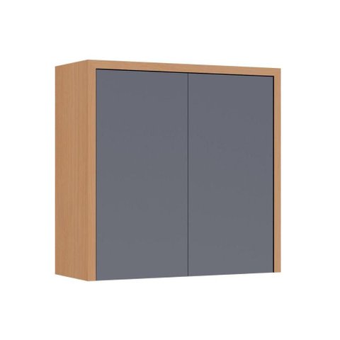 Armário Cozinha Condessa 2 Portas 80cm Titânio Nesher