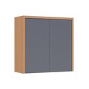 Ver imagem 1 de Armário Cozinha Condessa 2 Portas 80cm Titânio Nesher