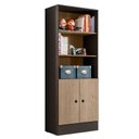 Ver imagem 4 de Mesa Escrivaninha 4115 e Armário Gamer 4095 Preto Fosco Carvalho Toq Rústico – Qmovi