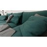 Poltrona Pétala Base em Linho:10-verde Pés Madeira Claro - 2
