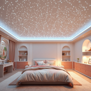 Céu Estrelado Original Branco Led Fibra Ótica 500 Estrelas