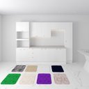 Ver imagem 3 de Kit Jogo 8 Tapetes 60 X 40 Cm Peludo Banheiro Porta