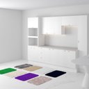 Ver imagem 2 de Kit Jogo 8 Tapetes 60 X 40 Cm Peludo Banheiro Porta